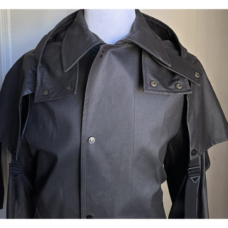 New $3100 Bottega Veneta Men Stretch Cotton Trench Coat Color DK Chocolate M