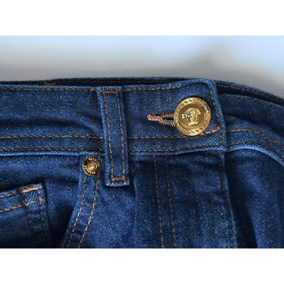 Versace Women’s Stone Wash Denim Stretch Blue Jeans Size 26 US 1018685 NWT $700
