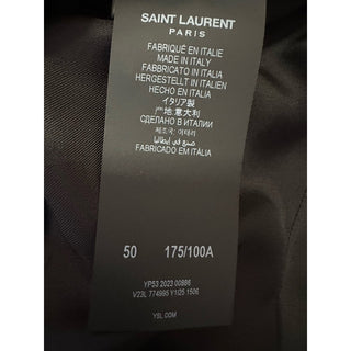Saint Laurent Men’s Satin Jacket Blazer Black 40R US/50R Eu New $2900