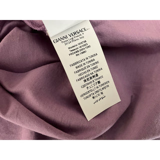 Versace Painted Medusa Embroidered T-Shirt Dusty Lavender Men 3XL 1015738 NWT