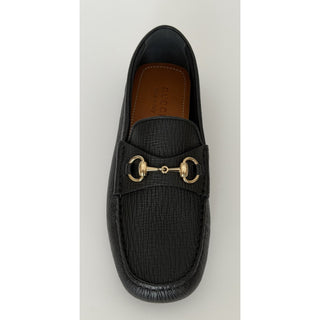 Gucci Leather Horsebit Driver Loafers Shoes Black 8.5 US (8 Gucci) 674254 NIB