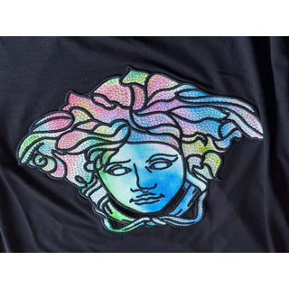 NWT $725 Versace Medusa Head Crystal-embellished T-Shirt 2 US (38 Euro) 1A00769