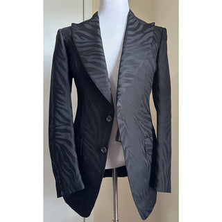 NWT $8720 TOM FORD Men Atticus Sport Coat Jacket Blazer Black/Gray 40R US/50R Eu