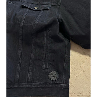 New $5200 Gucci Men Denim Jacket Coat Black 44 US/56 Eu 725588