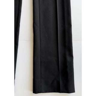 Versace Women's Black Safety Pin Wool Slim Pants 2 US (38 Eu) 1018021 NWT $1150