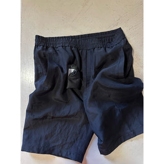 Giorgio Armani Men Linen/Viscose Drawstring Short Pants Black 32/48 NWT $1395