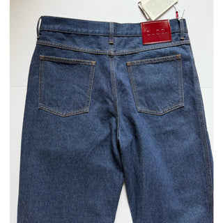 Gucci Cropped Slim Denim Jeans Dark Blue Men 34 US 793332 XDCYY NWT