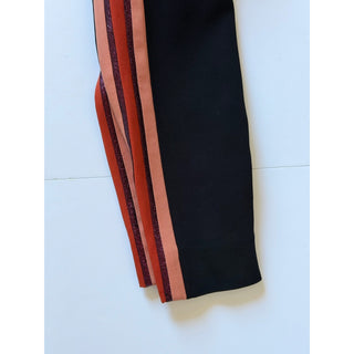 Gucci Women’s Tailored Trousers Black Pink Red Stripe Pants 4 US (40 IT)