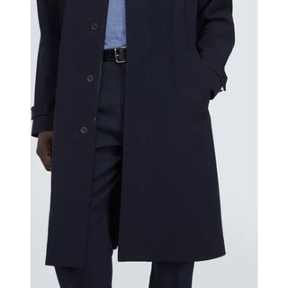 New $3995 Giorgio Armani Men Trench Coat Coat Navy 40 US/50 E Italy