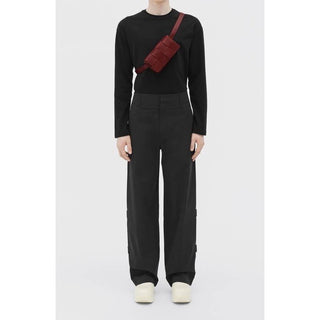 Bottega Veneta Leather Bordeaux Cassette Belt/Waist/Body Bag 668572 NWT $2200