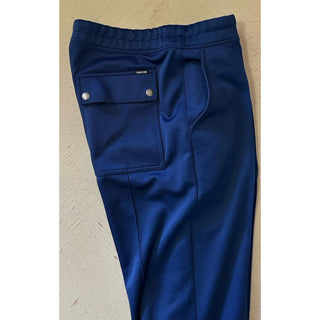 New $1690 TOM FORD Men Drawstring Track Pants Blue Size 50 Eu/34 US Italy