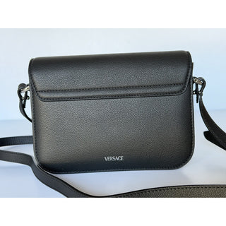 Versace Gold Medusa Head Leather Black Small Shoulder Bag 1008100 NWT $1750