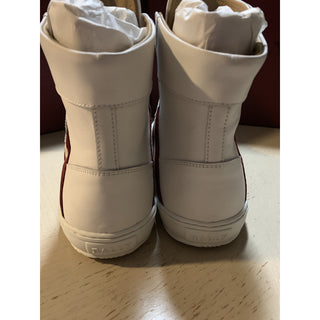 New $650 Bally Men Oldani Leather High-Top Sneakers White 8.5 US Italy