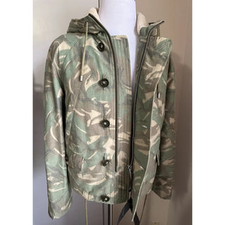 New $3390 Saint Laurent PARKA CAPUCHE CAMOUFLAGE MILI. Jacket Coat 42 US/52 Eu
