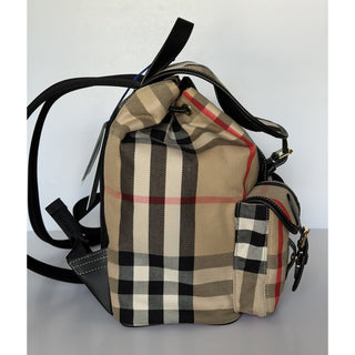 Burberry Medium Enfield Check Archive Beige IP Check Backpack 8109273 NWT $1595