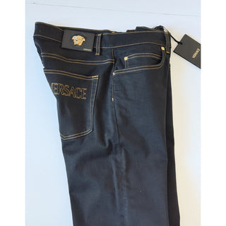 Versace Men’s Black Stretch Denim Jeans Size 36 US 1011841 NWT $950