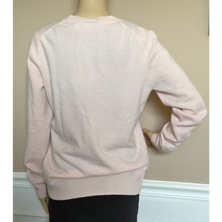 Burberry Violeta 100% Cashmere V-Neck Sweater Pale Pink Medium 8099157 NWT $1150