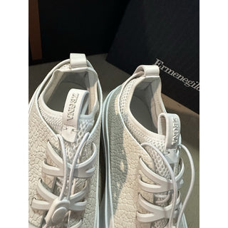 New $1290 ZEGNA MRBAILEY® Edition Triple Stitch Sneakers Shoes White 14 US/47 Eu
