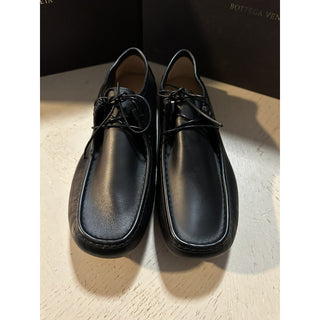 New $760 Bottega Venetta Men Leather Driver Loafers Shoes Black 8 US/41 Eu