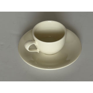 Villeroy & Boch New Cottage Espresso Cup Saucer Set 4 Pc White Germany NIB
