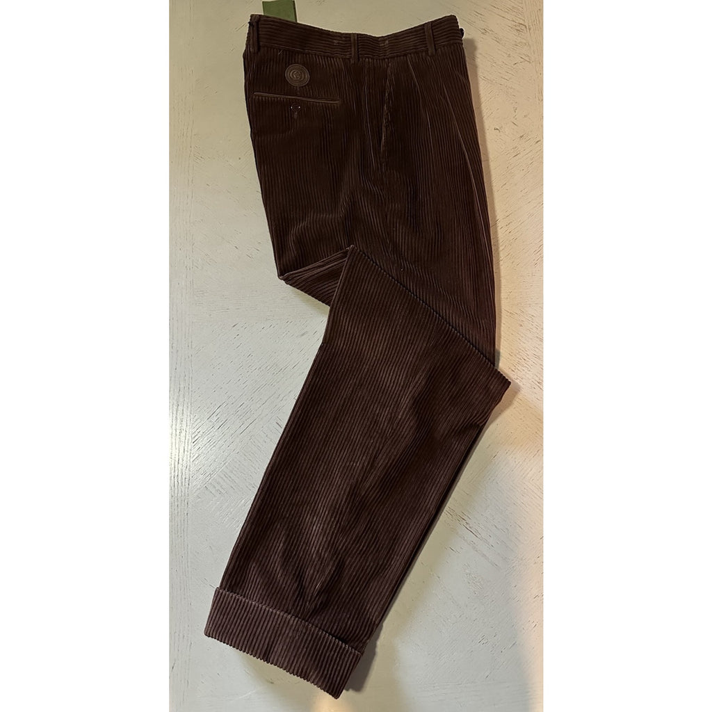 Gucci Men Corduroy Pants DK Brown 32 US ( 48 Eu ) Italy New $1250