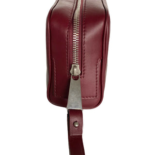 NWT $1020 Bottega Veneta Leather Bordeaux Small Toiletry Case Pouch 575557 Italy