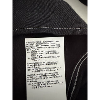 Versace Embroidered Long Sleeve Shirt Charcoal 40 US (50 Eu) 1021351 NWT $1700
