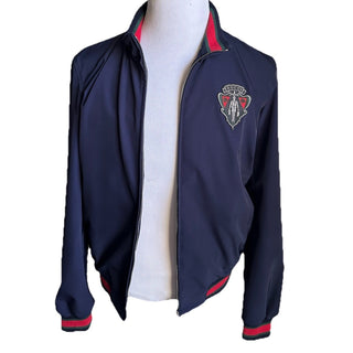 New $2580 Gucci Men Iconic Bomber Jacket Coat DK Blue 48 Eu/M 343935