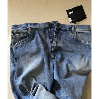 NWT $1050 Balmain Faded Five-Pocket Jeans Blue 36 US/52 Eu