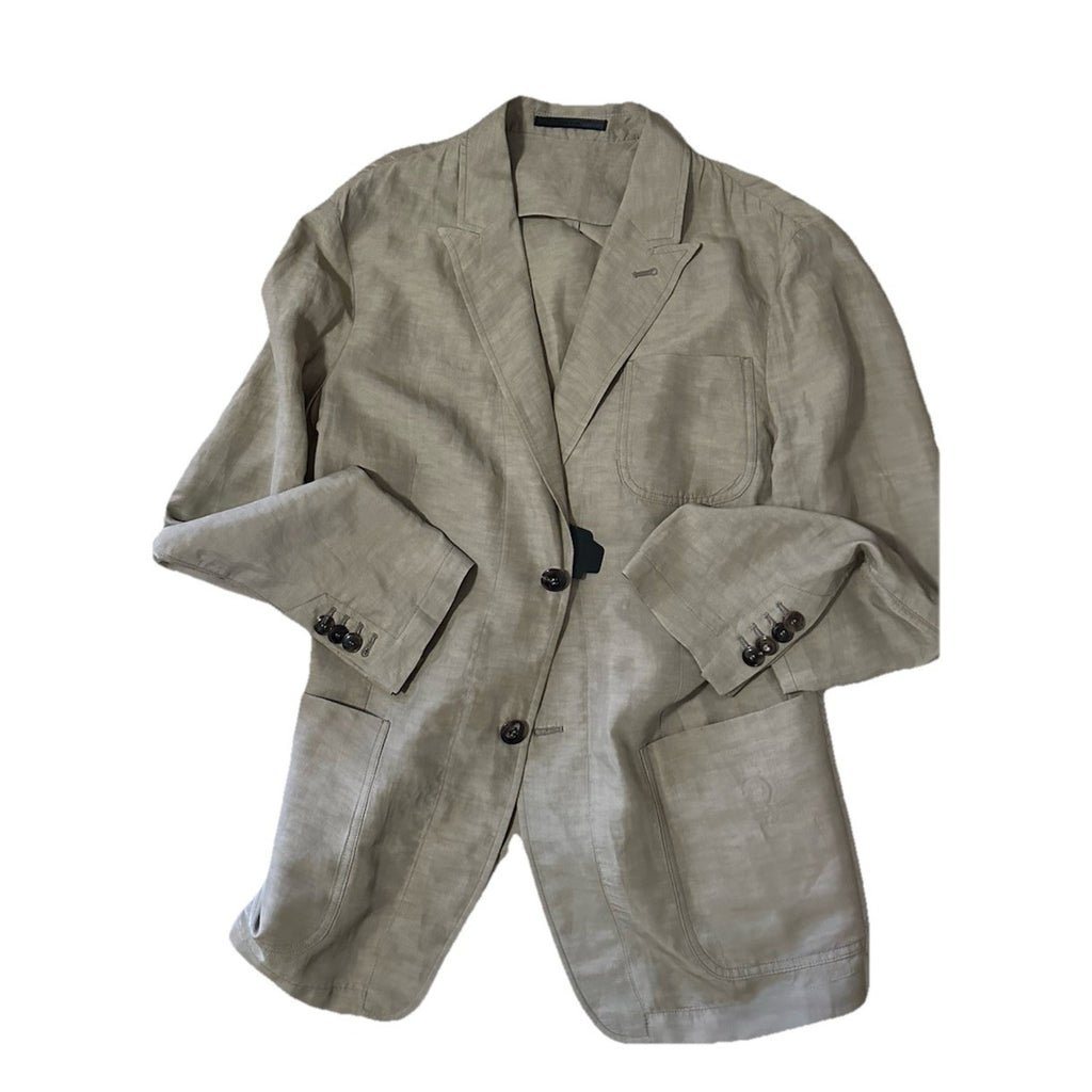 Giorgio Armani Men Light Sport Coat Jacket Blazer Beige 46R US/56R Eu NWT $2595