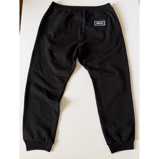 Versace Men's Embroidered Black Activewear Pants 3XL Italy 1012568 NWT $1195