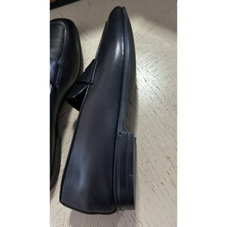 New $1190 Ermenegildo Zegna Leather Reverse Construction Loafers Black 6 US/39 E