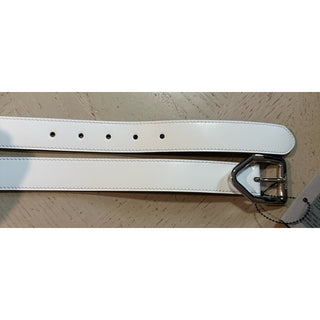 New $790 TOM FORD Mens Leather Belt White 110/44 Italy