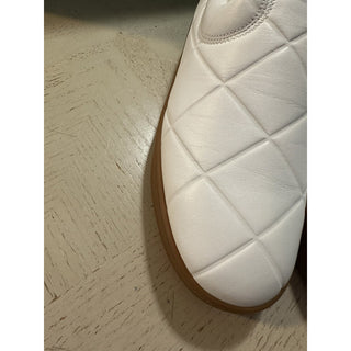 NIB $950 Bottega Veneta Men Leather Sneaker Shoes White 8 US/41 Eu