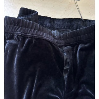 Saint Laurent Men Velvet Drawstring Jogging Sweatpants Pants Black L NWT $1190