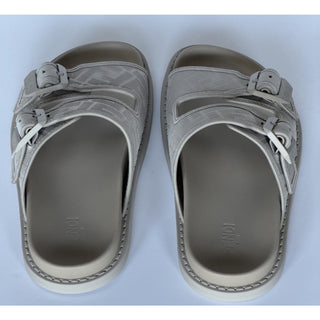Fendi Men's FF Feel Slide Sandals Beige 11 US/10 UK IT 7X1604 NIB $1050