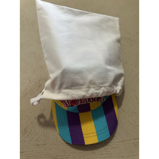 Gucci Men Baseball Cap Gucci Logo hat Yellow/Blue/Purple Size L New 751544