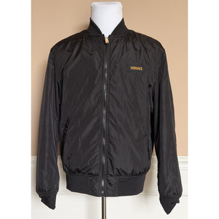 Versace Men's Reversible Blouson Jacket Black/Gold 42 US (52 Euro) 1012269 NWT
