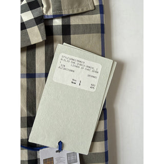 Burberry Elio Check Short Sleeve Shirt Lichen IP Check Men L 8121623 NWT $680