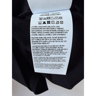 Versace Black Embroidered Piquet Cotton Polo Shirt 2XL 1013906 Made in Italy NWT
