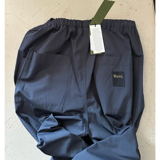 Gucci Men Drawstring Oversize Skater Heavy Cotton Pants Gray 36 US New $1350