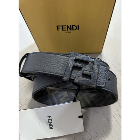 Fendi FF Buckle Men’s Reversible Brown/Gray Belt 115/46 Italy 7C0424 NWT $750