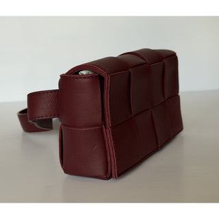 Bottega Veneta Leather Bordeaux Cassette Belt/Waist/Body Bag 668572 NWT $2200