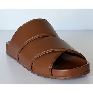 NIB $1150 Bottega Veneta Men's Intrecciato Leather Sandals White 9 US 620298 IT