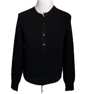 NWT $1790 TOM FORD Men’s Wool/Silk Crewneck Sweater Black Size 50 Eu/M Italy