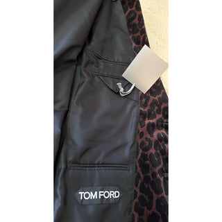 NWT $7170 TOM FORD Men Velvet Sport Coat Jacket Blazer Black/Brown 42R US/52R Eu