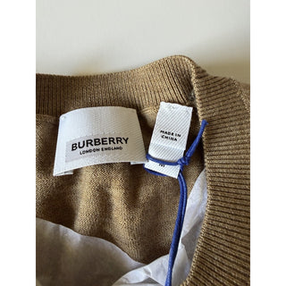 Burberry Lea 100% Wool Camel Melange Sweater Medium 8112090 NWT $915