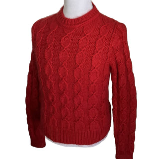 NWT $1190 Saint Laurent Men’s Crewneck Sweater Red Size S Italy