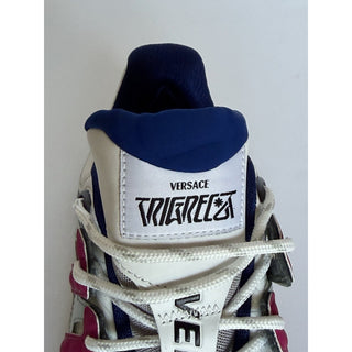 Versace Men's Trigreca Barocco Sneakers White 10 US (43 Euro) IT DSU8094 IT NIB