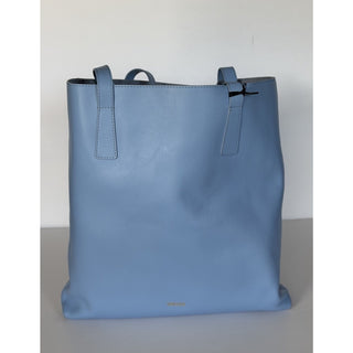 Versace La Medusa Leather Tote Bag Blue with Gold Medusa 1020004 1A14675 NWT